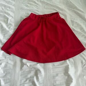 A-line Red Miniskirt